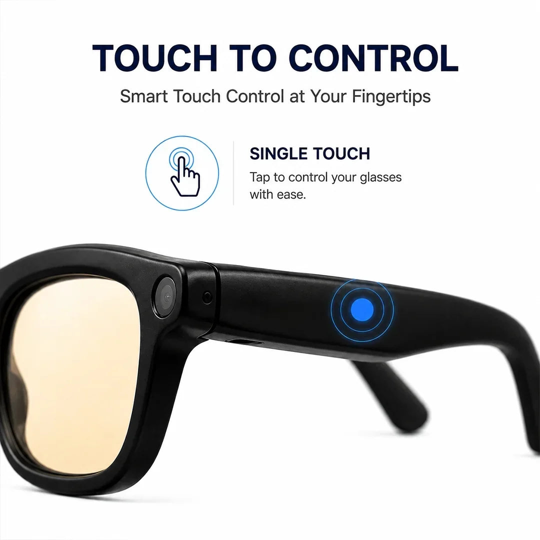 AI Smart Glasses with 8MP Camera
