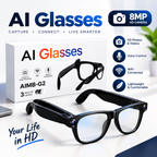AI Smart Glasses with 8MP Camera