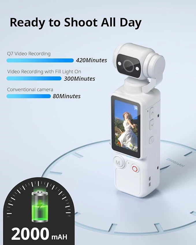 DJI Osmo Pocket 4K ultra HD handheld Gimbal Camera 1" CMOS 3-Axis Gimbal 2" Rotatable Touchscreen