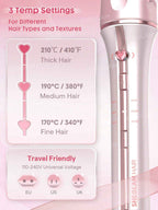 SHEGLAM Cupid’s Charm Automatic Hair Curler 32mm – Baby Pink (EU Plug) | Original in Pakistan